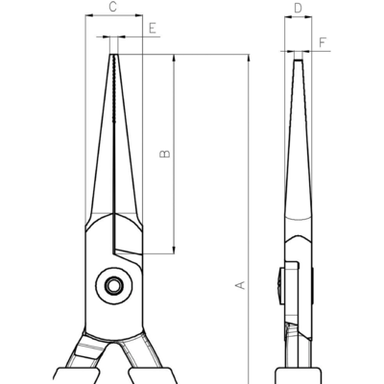 Szczypce igłowe długie 145 mm C3640 BAHCO