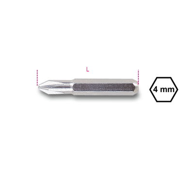 Bit 4 mm PH00x27 mm, 1256PH Beta