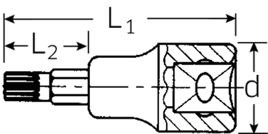 Nasadka 1/2" XZN M16 STAHLWILLE