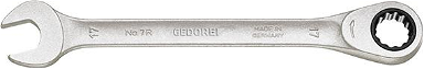 Klucz płasko-oczkowy z grzechotką, 24mm, GEDORE