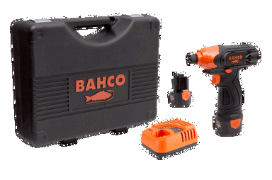 Zestaw wkrętarki udarowej 12V 1/4" compact z bateriami i ładowarką BAHCO