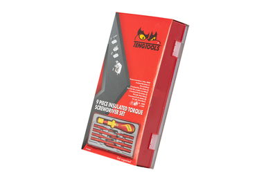 Zestaw wkrętaka dynamometrycznego VDE 1000V TTVSD09 Teng Tools