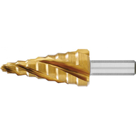 Wiertlo stopn.HSS TiN z poczwór.rowkiem spiral.4-20mm EXACT