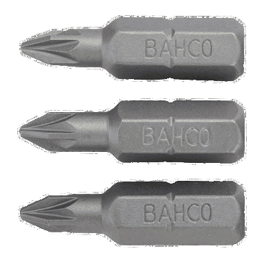 Bit 1/4" PZ1x25 mm, 3 szt. BAHCO