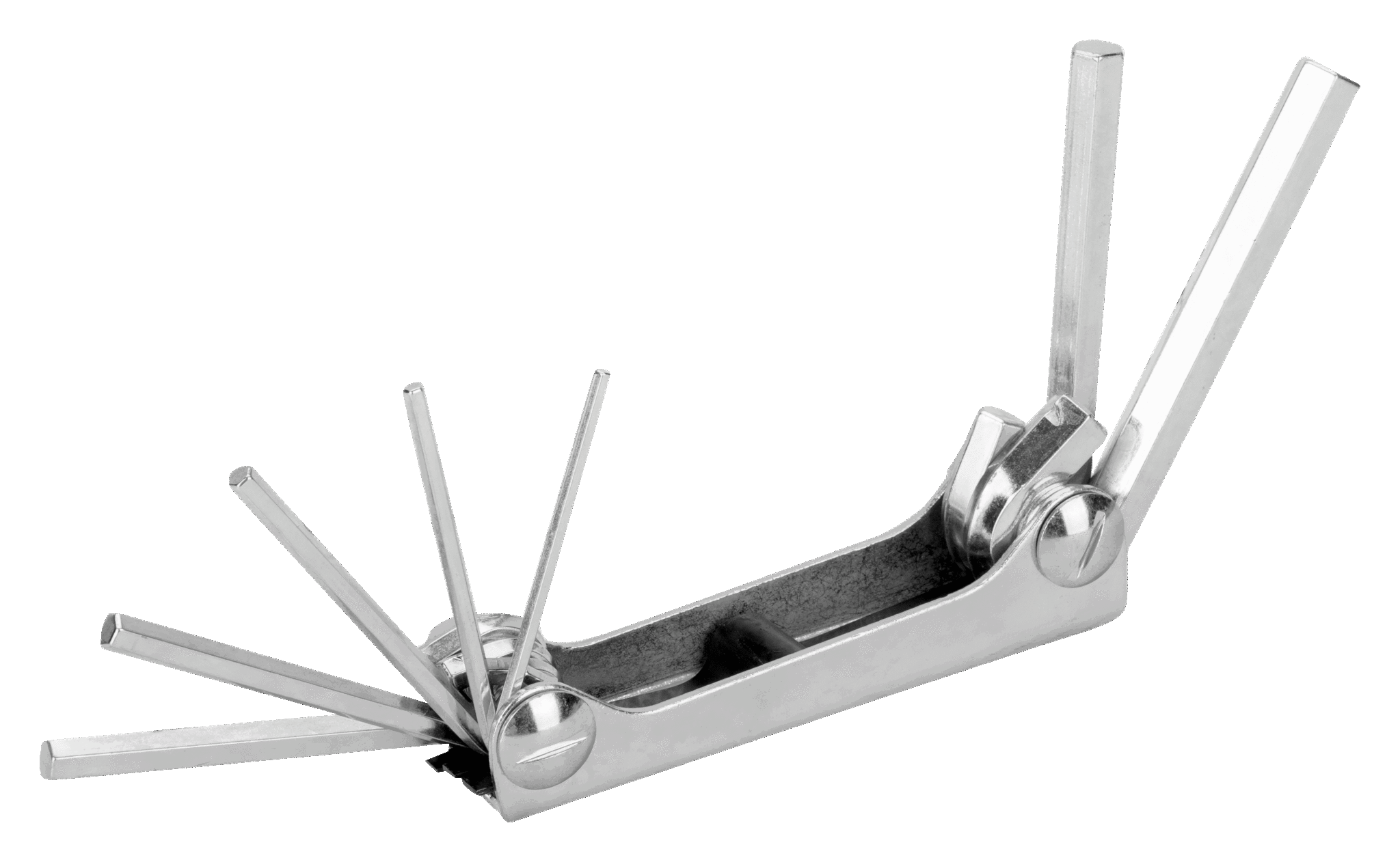 Zestaw 7 kluczy kątowych ocynkowanych metrycznych 2.5, 3, 4, 5, 6, 8, 10 mm w metalowym klipsie BAHCO