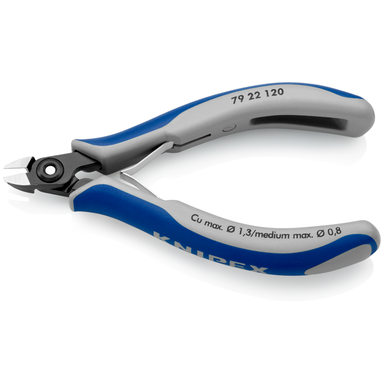 Precyzyjne szczypce tnące boczne dla elektroników 79 22 120 KNIPEX