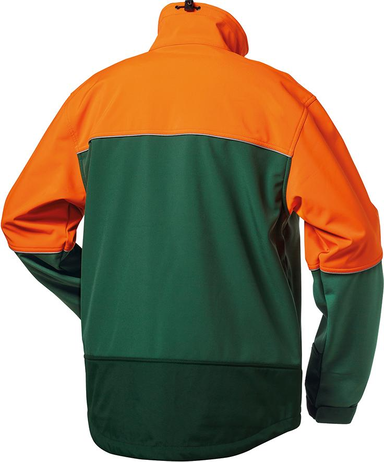 Kurtka Sanddorn, softshell, rozmiar XL, zielony/pomarańczowy