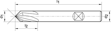 Wiertlo krete DIN345, HSSCo5, szlifowane, typ INOX, chwyt MK 15,50mm GÜHRING