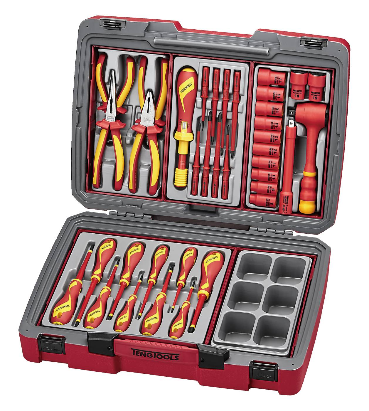 37-elementowy zestaw narzędzi VDE 1000V TC-6T02 Teng Tools