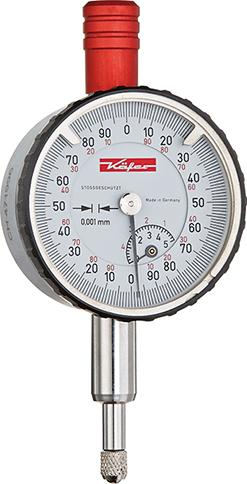 Czujnik zegarowy,precyz. KM1000/5 S D40mm KÄFER
