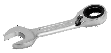 Klucz płasko-oczkowy z grzechotką krótki 10 mm BAHCO