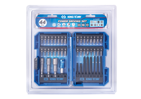 ZESTAW BITÓW DO WKRĘTARKI 1/4" 44cz., BITY HEX, TORX, PH, PZ, PŁASKIE, NASADOWE King Tony