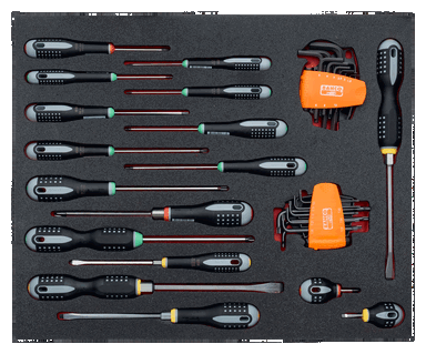 Wkład narzędziowy 34 elementów - PŁ, PH, PZ, TORX, Imbusy BAHCO