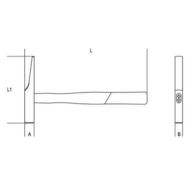Młotek dla elektryków typu francuskiego, 16 mm, 1379F Beta