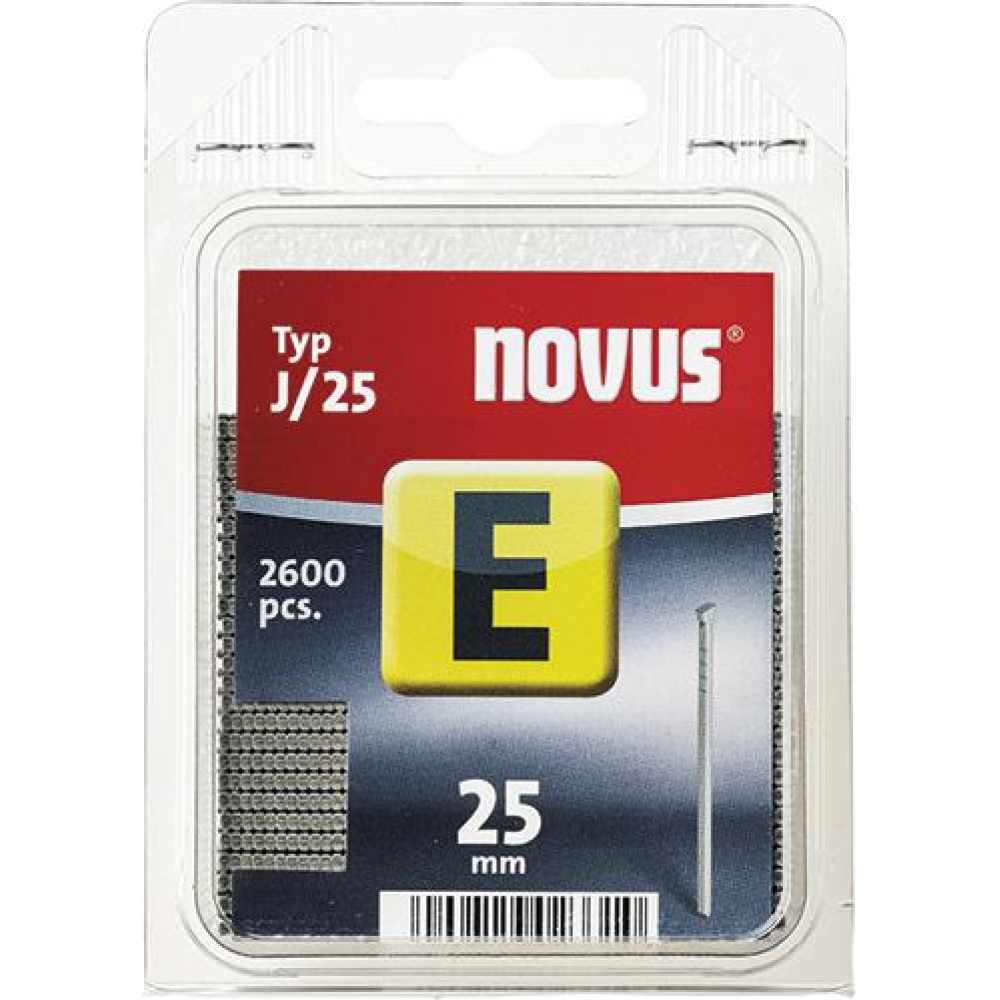 Gwóźdź E typ J 25 mm po 2600 szt. Novus