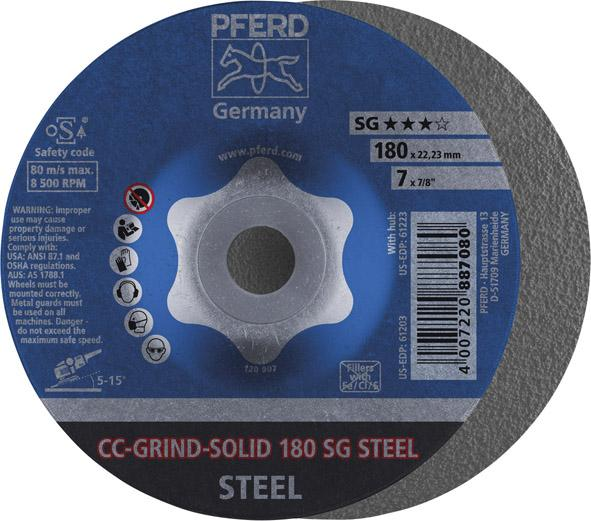 Sciernica tarcz.CC-GRIND Solid Steel 180mm PFERD