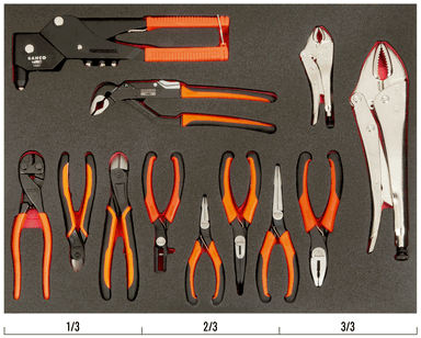 Zestaw szczypiec 12 elementów MIX PLIERS 3 BAHCO