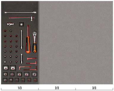 Wkład narzędziowy 1/4" - 45 elementów BAHCO