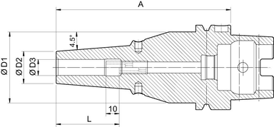 Uchwyt termokurczliwy DIN69863A, chwyt A-63 SL 20x75mm HAIMER