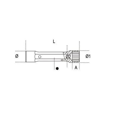 Klucz rurowy dwustronny 12-kątny 6x7 mm, 930 Beta