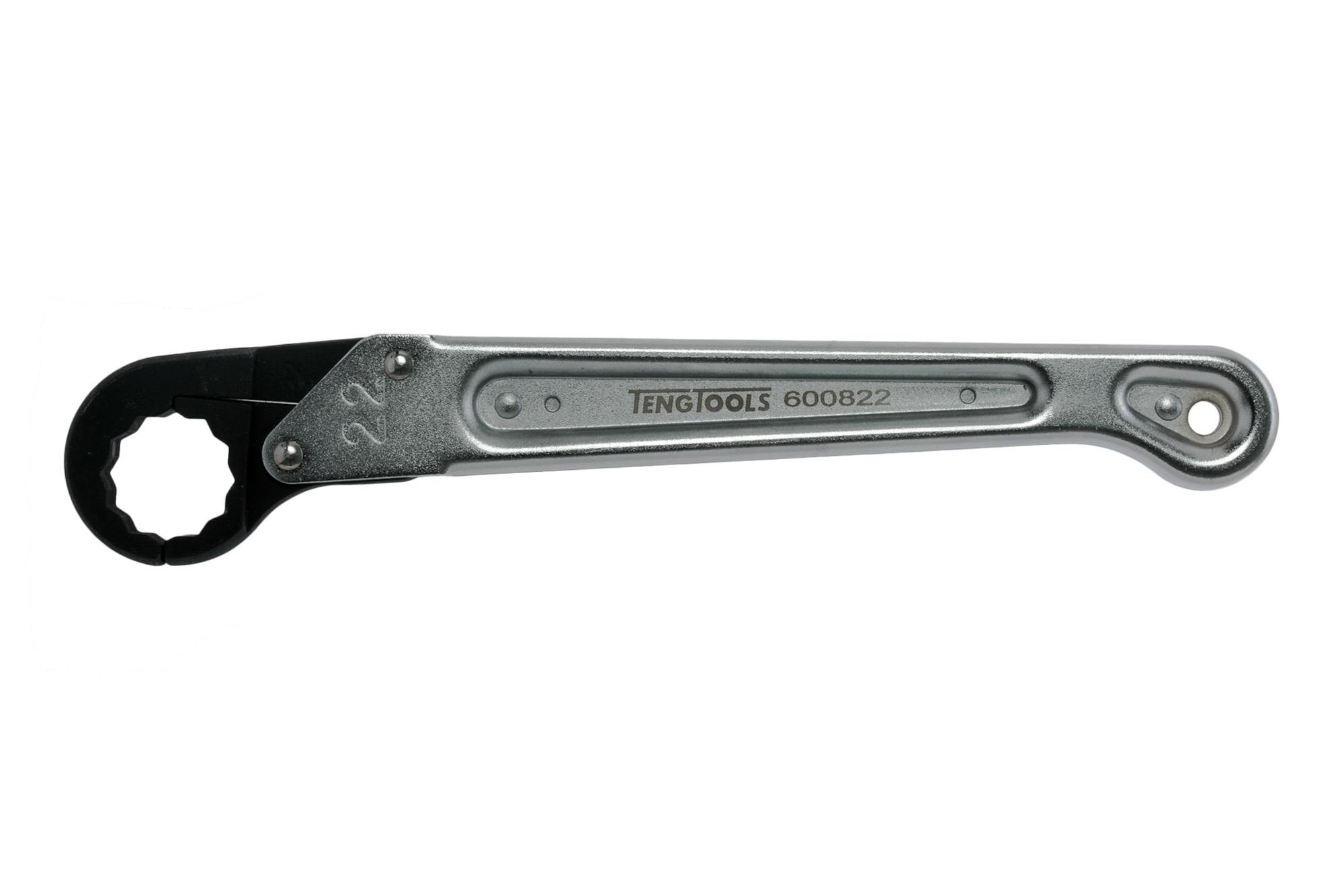 Klucz oczkowy zapadkowy otwierany 22 mm Teng Tools
