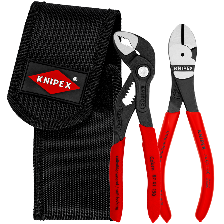 Zestaw szczypiec mini 00 20 72 V02 W etui na pasek 1 x 87 01 150, 1 x 74 01 160 KNIPEX