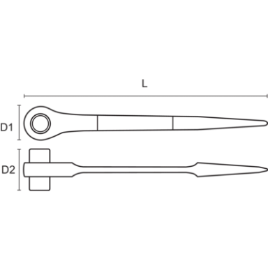 Klucz do rusztowań z grzechotką 27-30 mm BAHCO