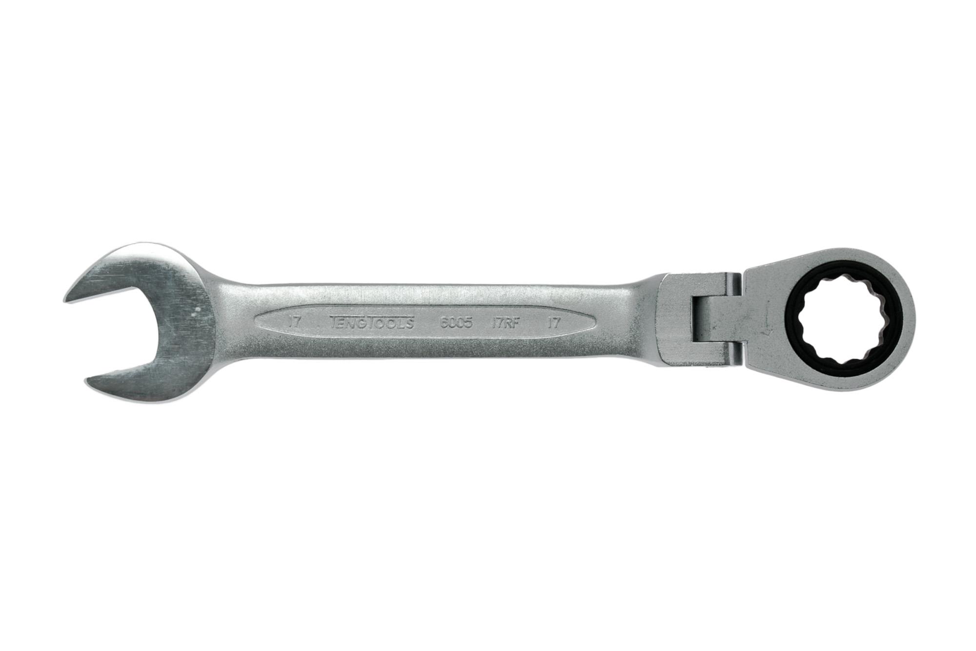 Klucz płasko-oczkowy przegubowy z zapadką 17 mm Teng Tools