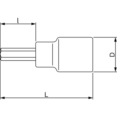 Nasadka trzpieniowa 3/8" imbusowa 4 mm BAHCO