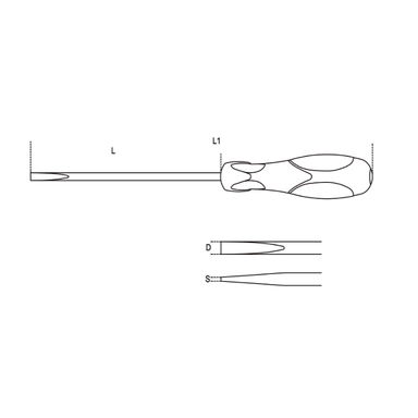 Wkrętak płaski 1.2x6.5x150 mm, 1294 Beta