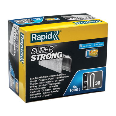 Zszywki Rapid nr 36 (12 mm) do kabli – bardzo wytrzymałe - opakowanie 5000 szt.