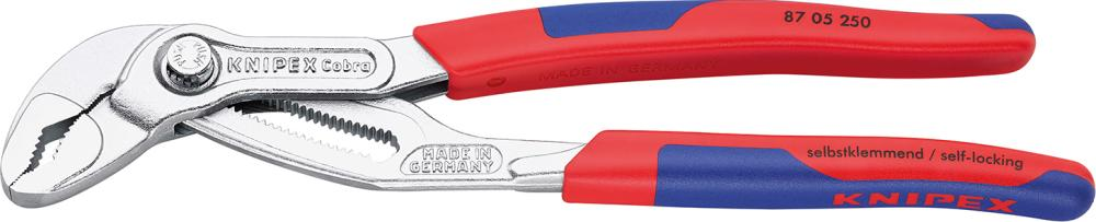 Szczypce nastawne do rur Cobra  (chromowane) 300mm 87 05 300 KNIPEX