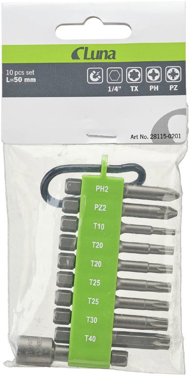 Zestaw grotów Luna 10 szt Luna