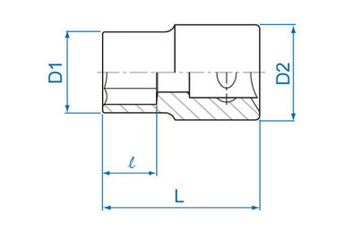 NASADKA KRÓTKA GWIAZDKOWA 3/8" E-TORX E11 x 28mm Cr-v King Tony