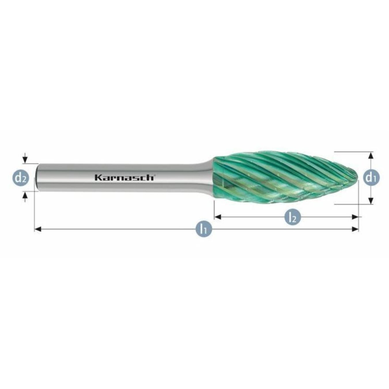 Pilnik obrotowy Green-Tec H HP-3 8x20x6x65 Integra Tools