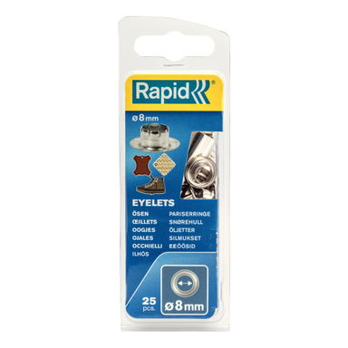 Oczka Rapid ?8 mm - opakowanie 25 szt.