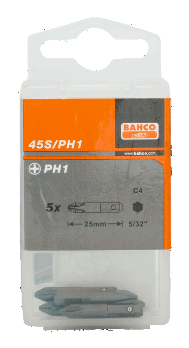 Bit 5/32" PH2x25mm, 5 szt. BAHCO