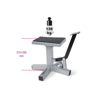 Stojak do motocykli cross/enduro z dźwignią 310-390 mm, WFL 136 kg, 3047C Beta