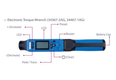 CYFROWY KLUCZ DYNAMOMETRYCZNY 3/8" 27 - 135Nm, 36 ZĘBÓW King Tony