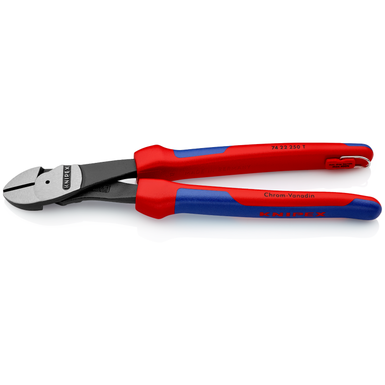 Szczypce tnące boczne o zwiększonym przełożeniu 74 22 250 T KNIPEX