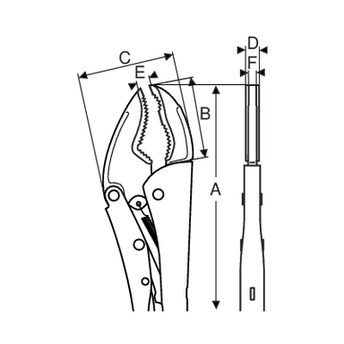 Szczypce Morse'a specjalne 250 mm BAHCO