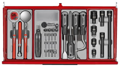 Wózek narzędziowy TKS26R1033T PRO35TM wraz z zestawem narzędzi Teng Tools