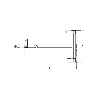 Klucz trzpieniowy typu T TORX T9x125 mm, 951TX Beta