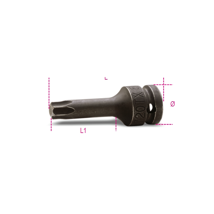 Nasadka trzpieniowa udarowa 1/2" TORX T45x78 mm, 720TX Beta