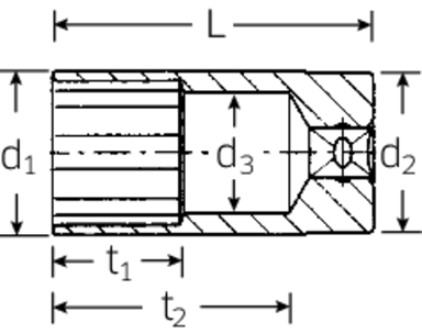 Nasadka 3/8" rozmiar 7/16", 12-kątna, długa STAHLWILLE