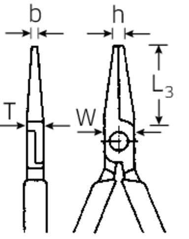 Szczypce płaskie krótkie izolowane VDE1000V L=160mm; chromowane STAHLWILLE