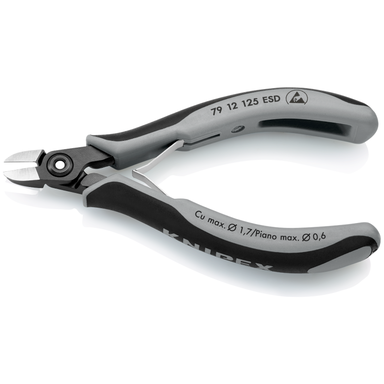 Precyzyjne szczypce tnące boczne dla elektroników ESD 79 12 125 ESD KNIPEX
