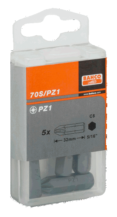 Bit 5/16" PZ4x38mm, 5szt. BAHCO