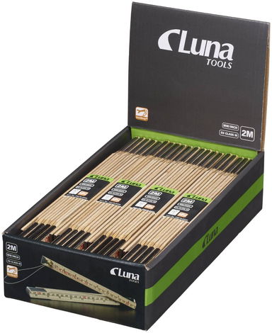 Miara składana 2 m - podziałka mm/cale Luna