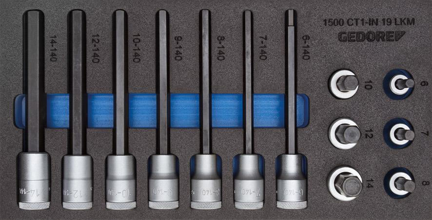 Zestaw nasadek wkrętakowych 1/2″ IMBUS - moduł narzędziowy CT1/3  GEDORE